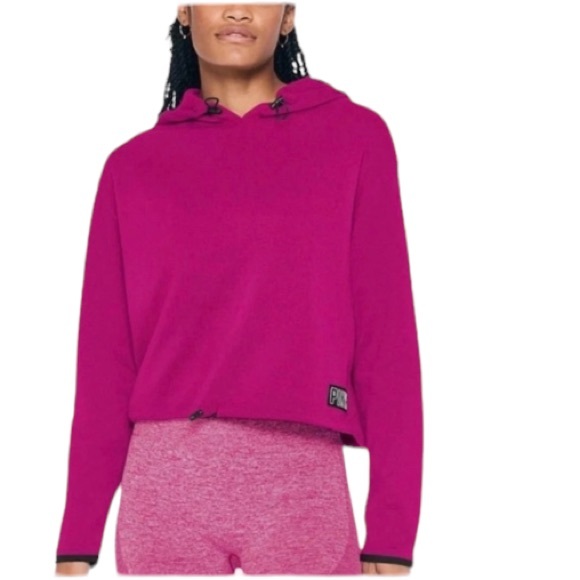 PINK Cropped Hoodie - Picture 1 of 5